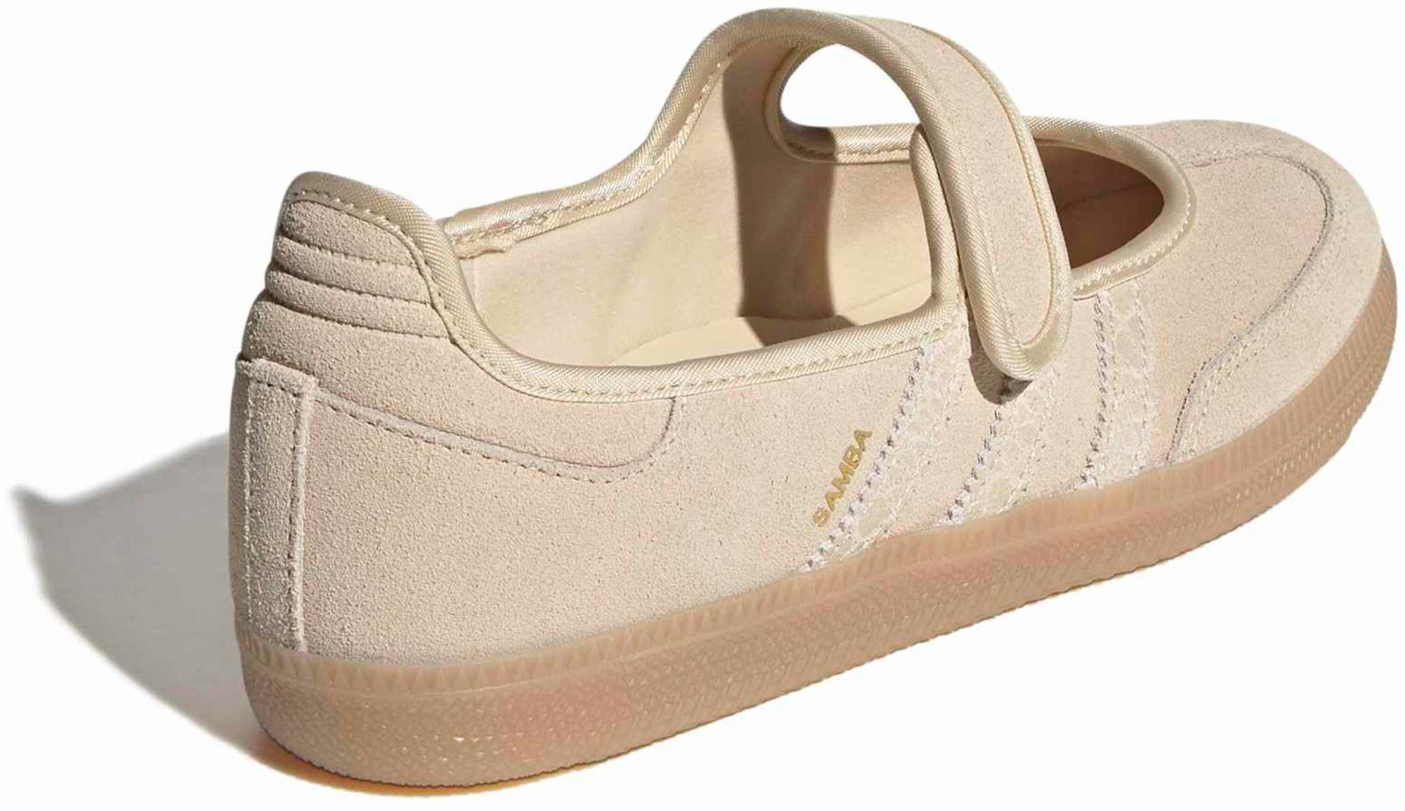 adidas Women's Samba Jane Shoes - Suede/Croc Sand Strata - View 5