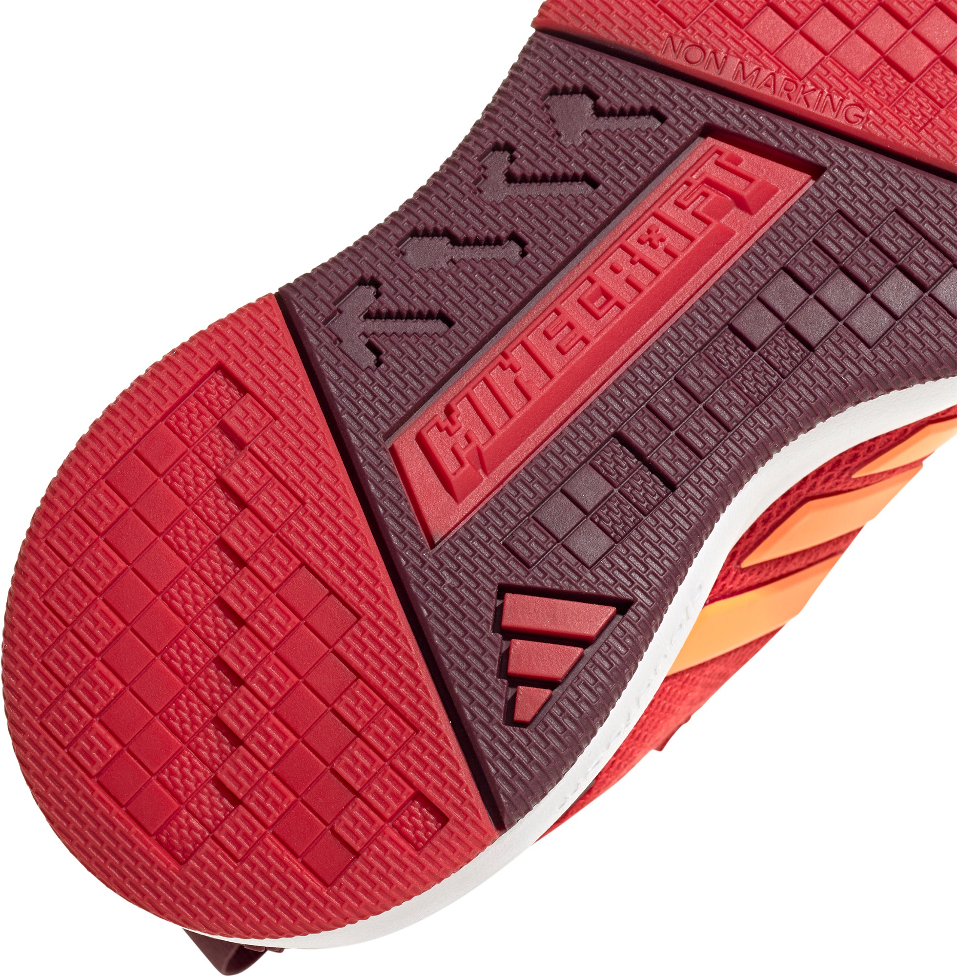 adidas Kids' Preschool Minecraft Pro Shoes - Better Scarlet/Maroon - View 8