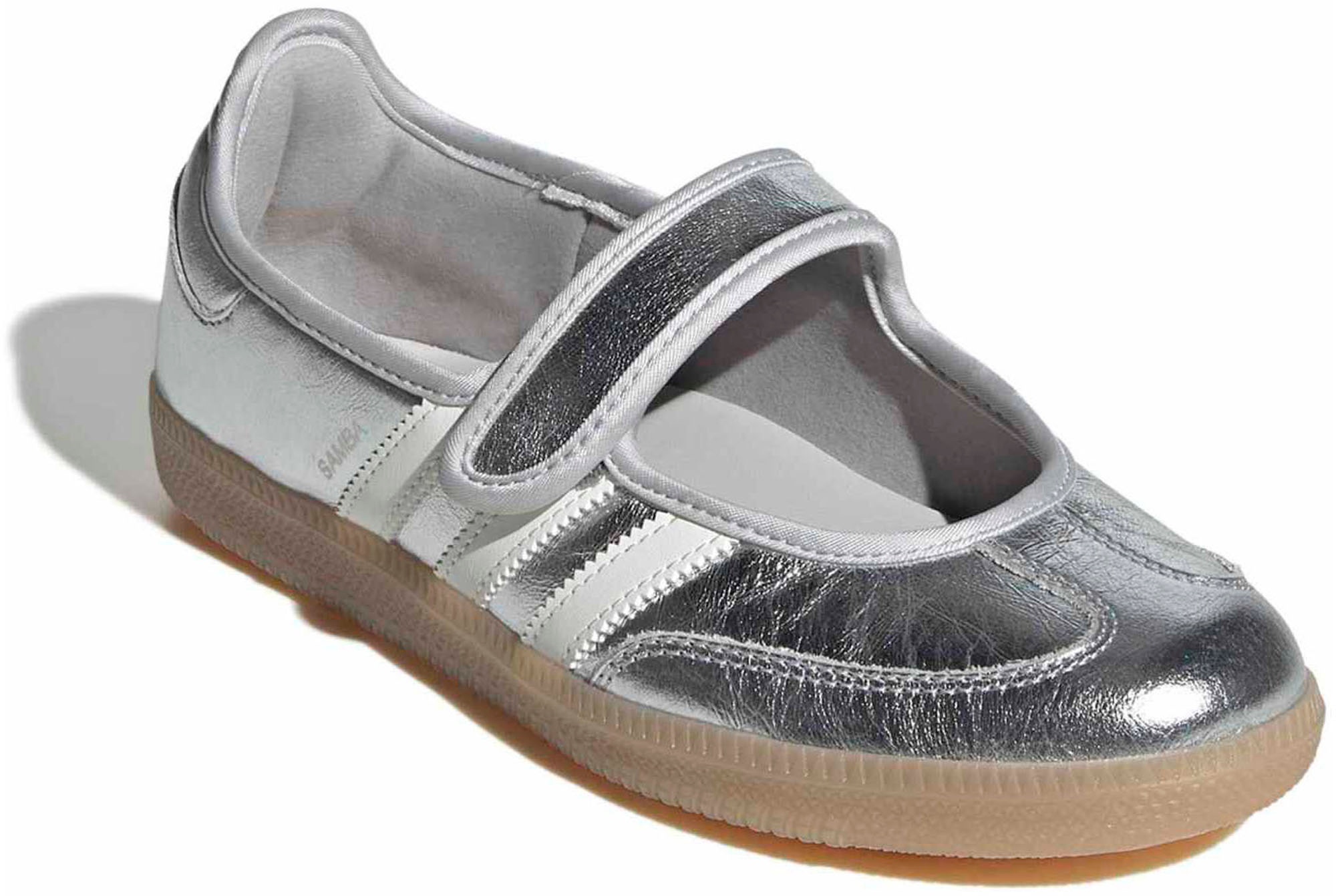 adidas Women's Samba Jane Shoes - Silver/Off White/Gum4 - View 6