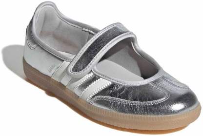 adidas Women's Samba Jane Shoes - Silver/Off White/Gum4 - View 6