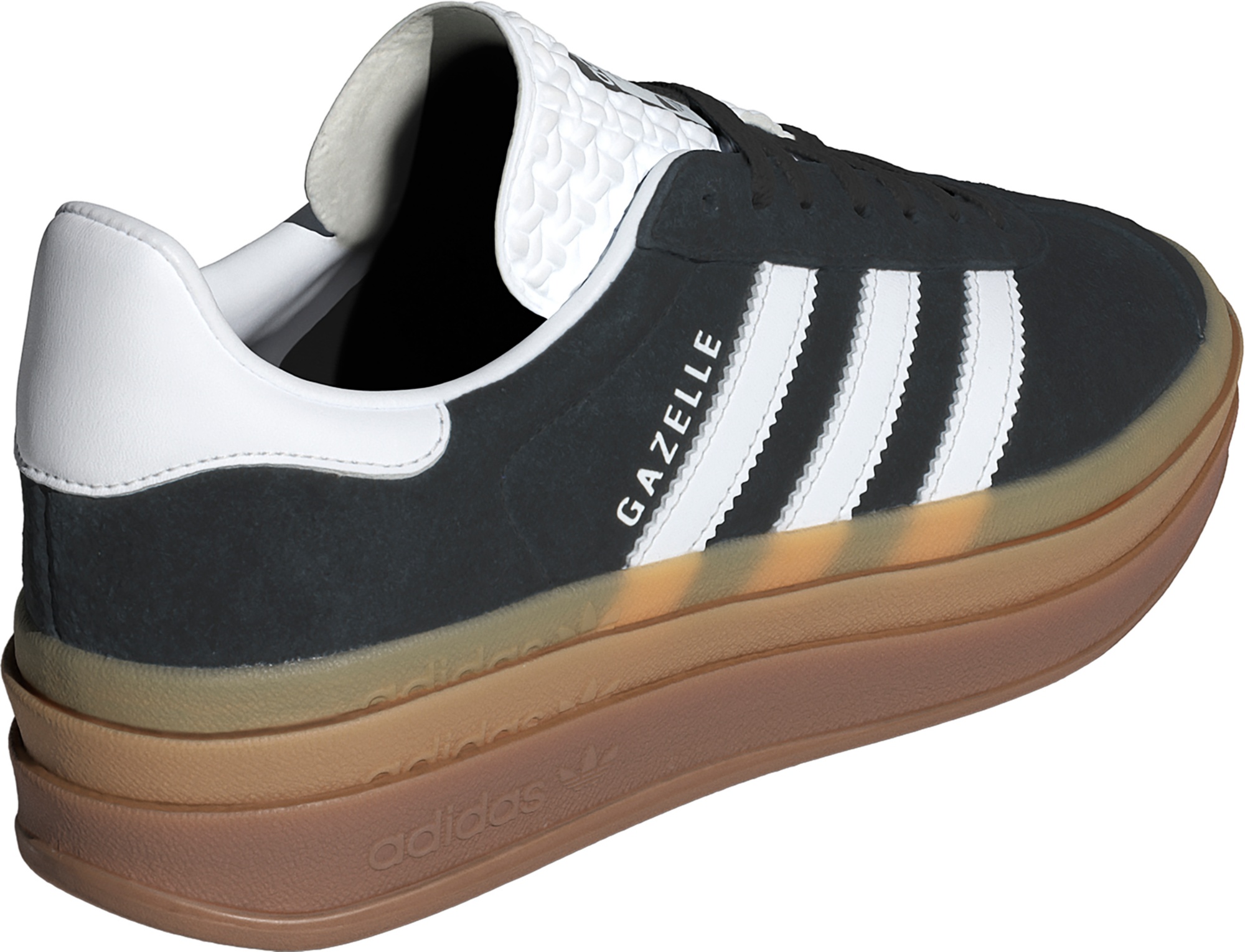 adidas Originals Women's Gazelle Bold Shoes - Black/White/Gum - View 5