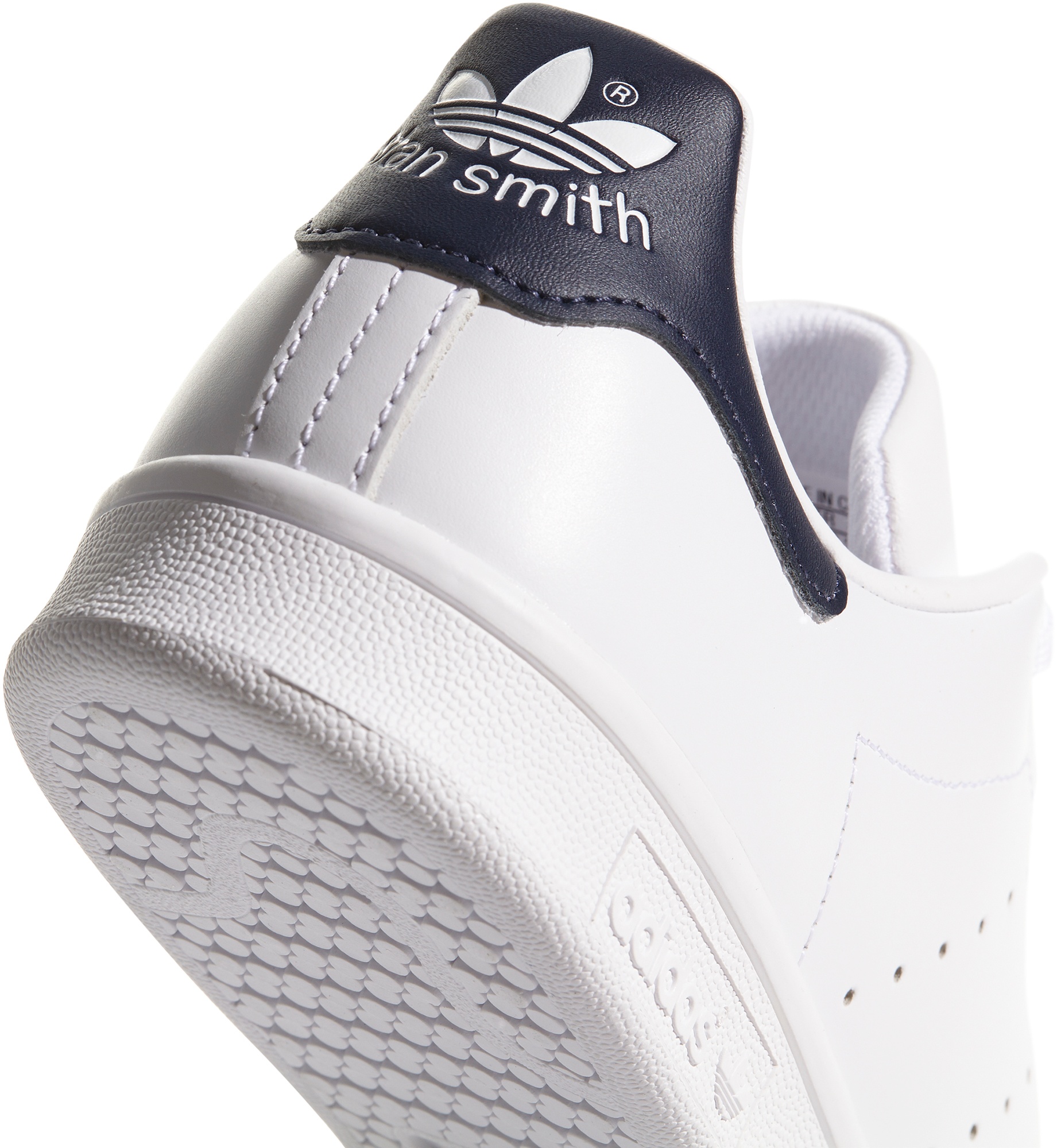 adidas Originals Men's Stan Smith Shoes - White/Navy - View 7