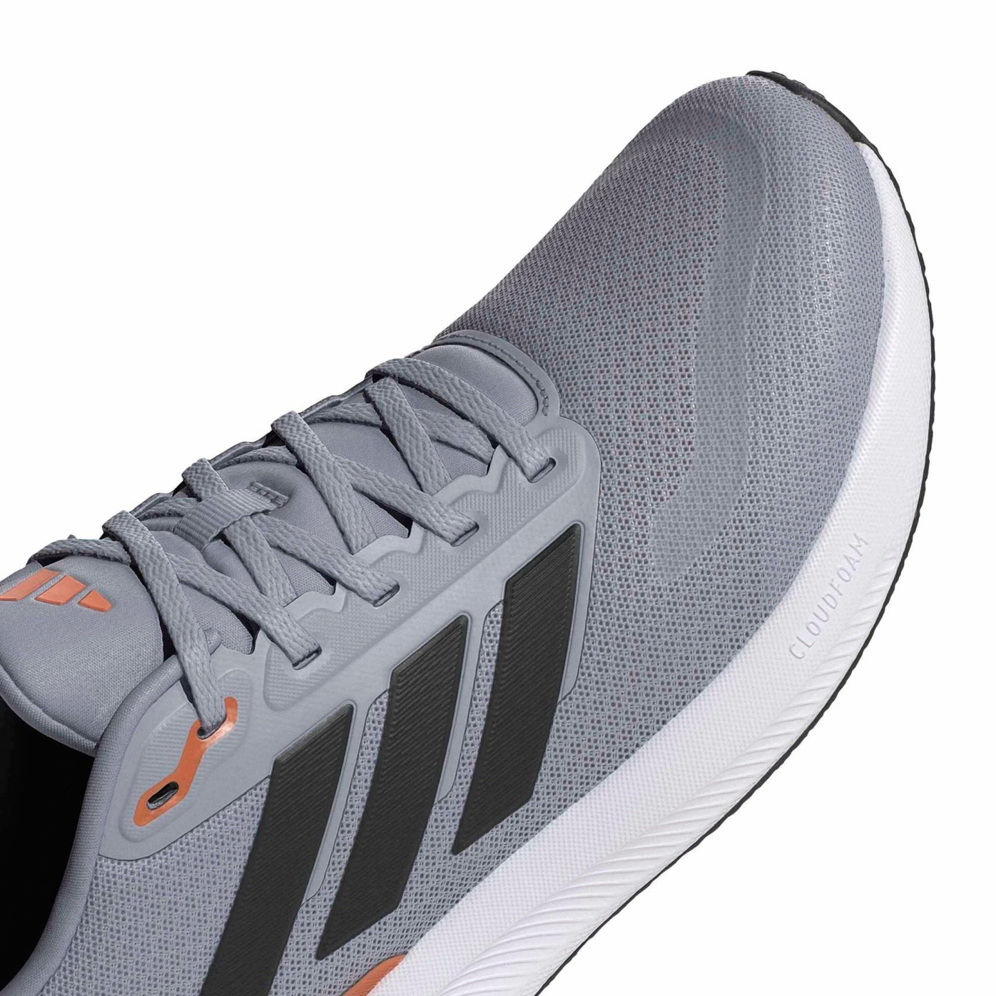 adidas Men's Runfalcon 5 Running Shoes - Halo Silver/Core Black/Dusky Orange - View 7