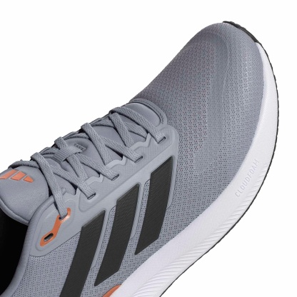 adidas Men's Runfalcon 5 Running Shoes - Halo Silver/Core Black/Dusky Orange - View 7