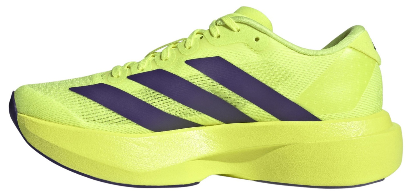 adidas Kids' Grade School adizero EVO SL Shoes - Solar Yellow/Collegiate Purple/Black - View 4