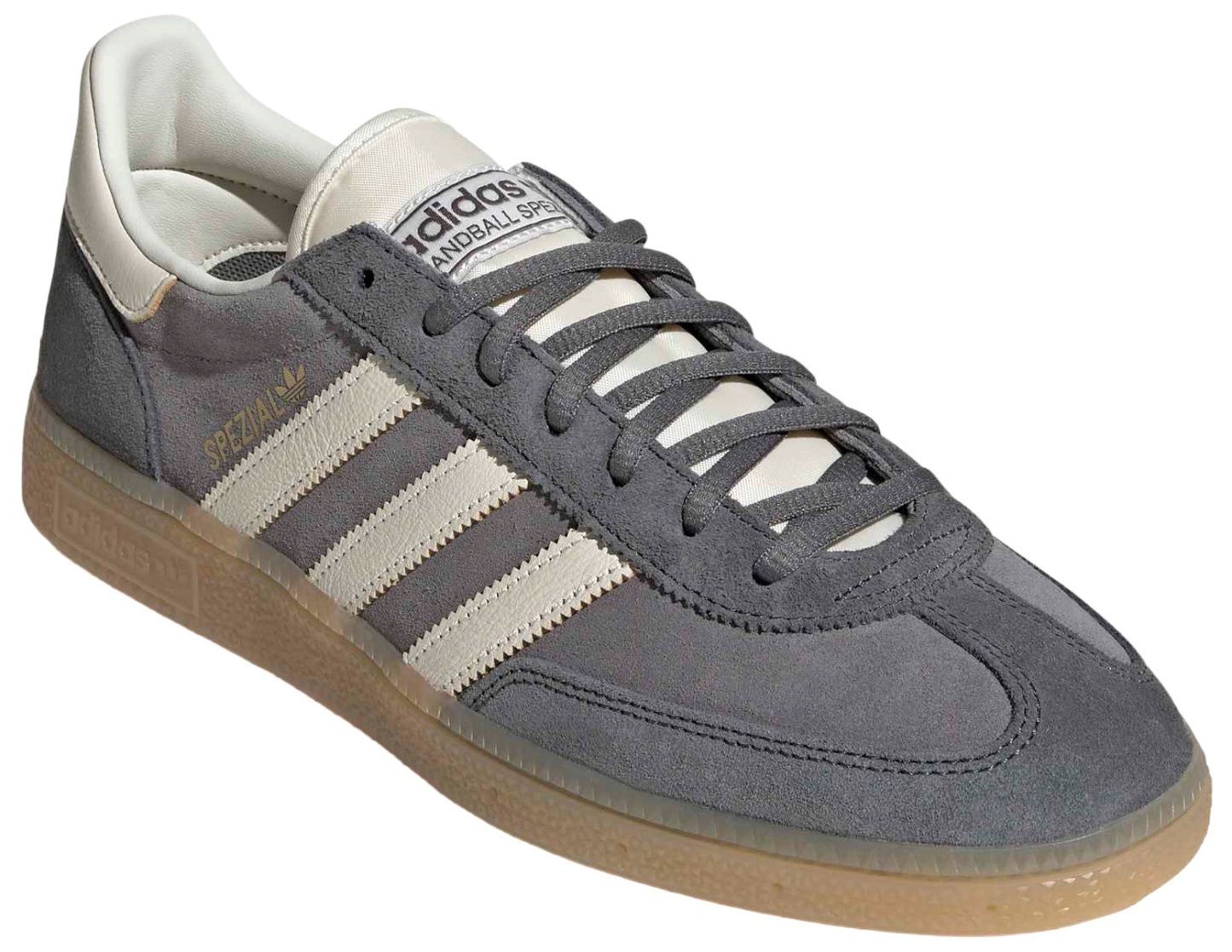 adidas Men's Handball Spezial Shoes - Grey Four/Off White/Grey Five - View 6