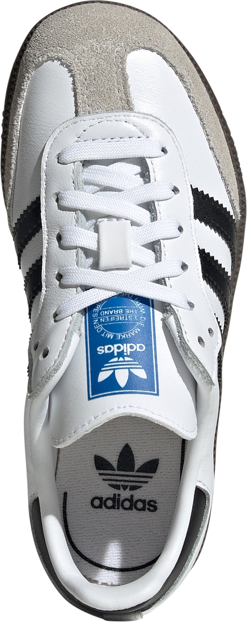 adidas Kids' Preschool Samba OG Shoes - White/Black/Gum - View 2