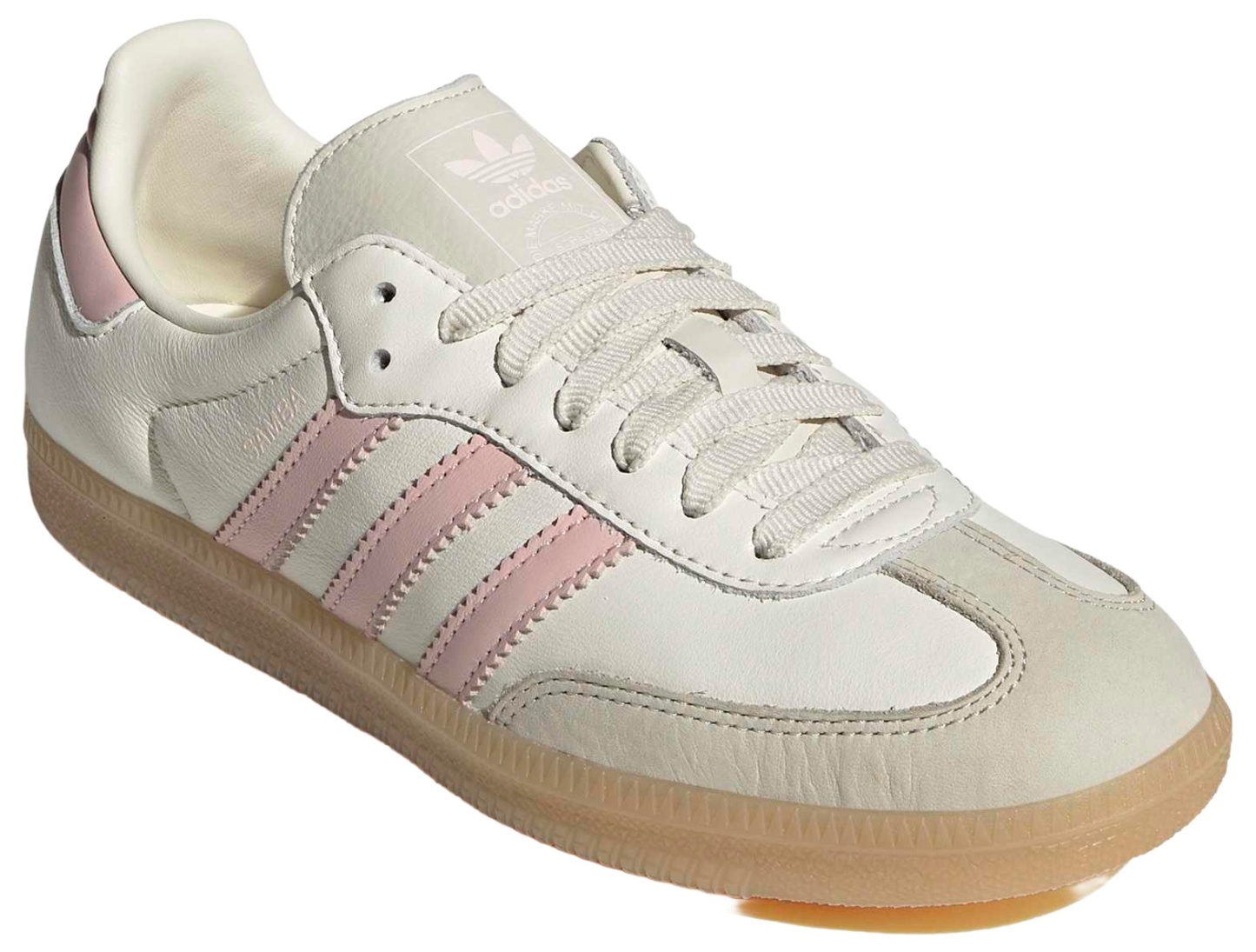 adidas Women's Samba OG Shoes - Off White/Sandy Pink/Gum 3 - View 6