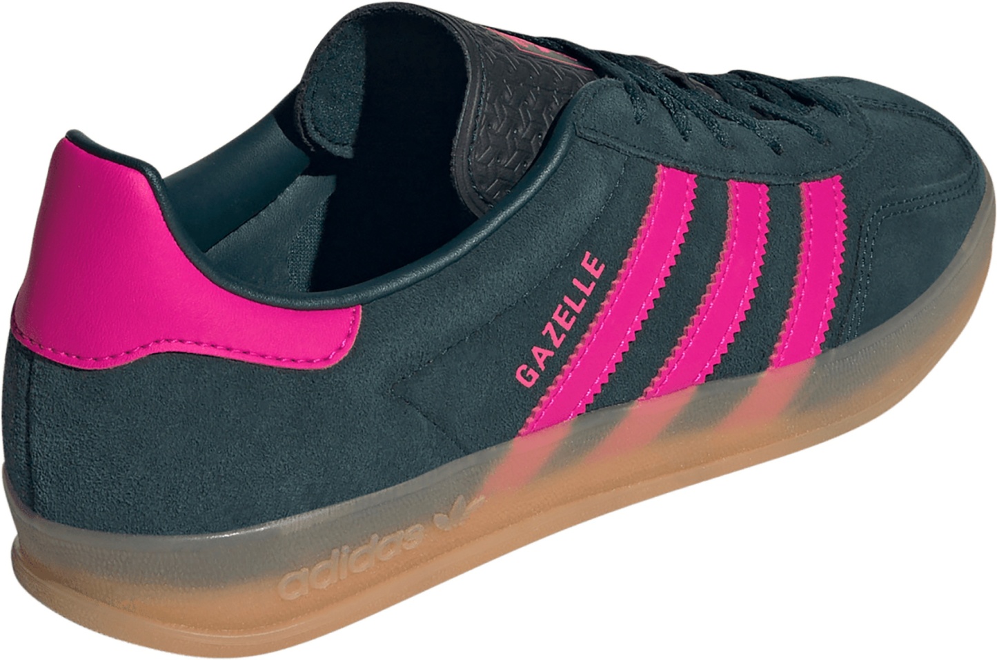 adidas Women's Gazelle Indoor Shoes - Green/Pink - View 6