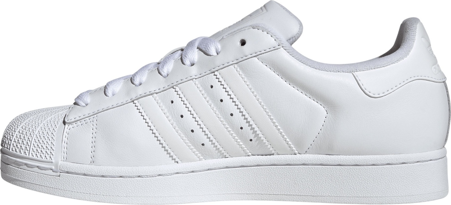 adidas Men's Superstar II Shoes - White/White - View 6