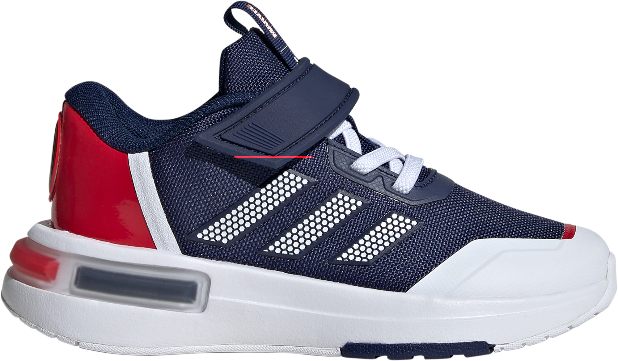 adidas Kids' Preschool Marvel x Racer Running Shoes - Blue/White/Silver - View 1