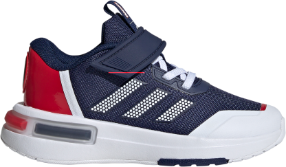 adidas Kids' Preschool Marvel x Racer Running Shoes - Blue/White/Silver - View 1