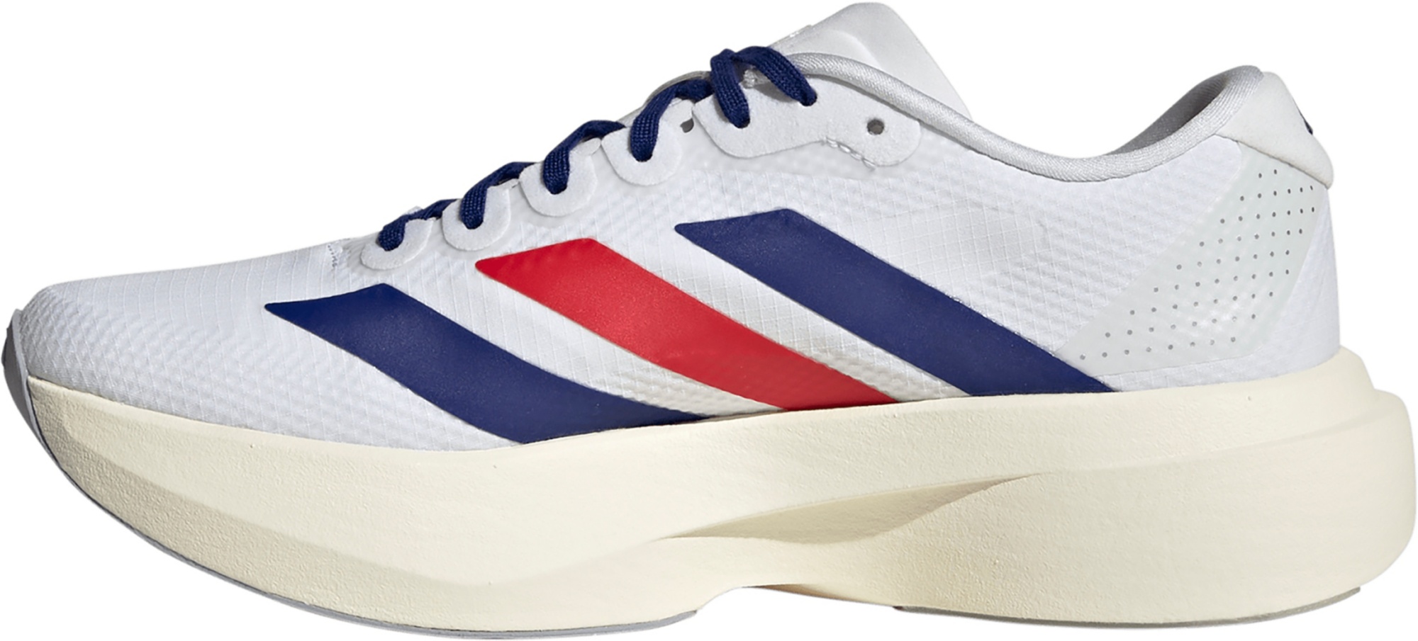 adidas Women's Adizero EVO SL Running Shoes - White/Mystery Ink/Pure Ruby - View 4