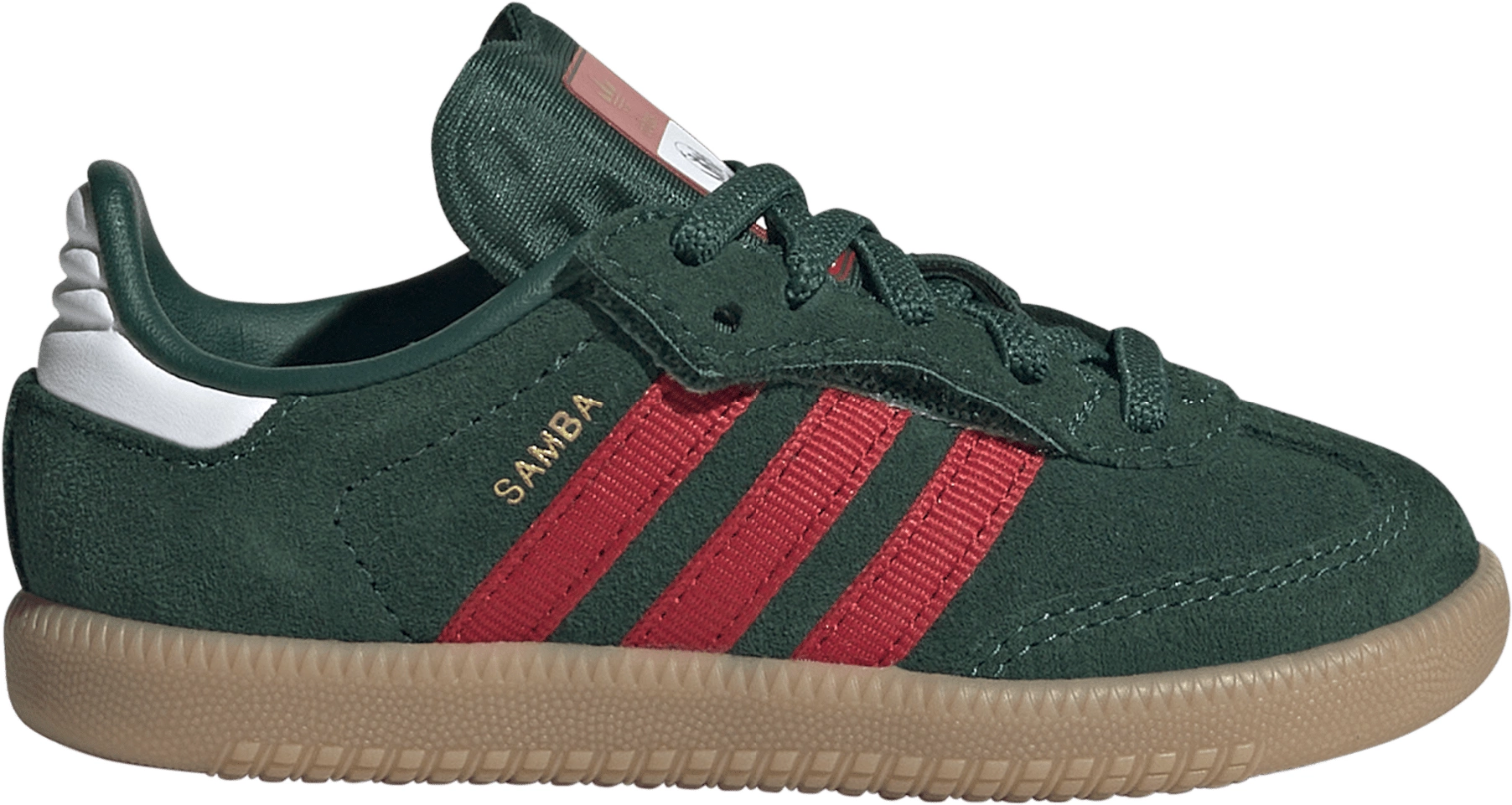 adidas Toddler FIFA World Cup Samba OG Comfort Closure Elastic Lace Shoes - Team Dark Green/Better Scarlet/Gum - View 1