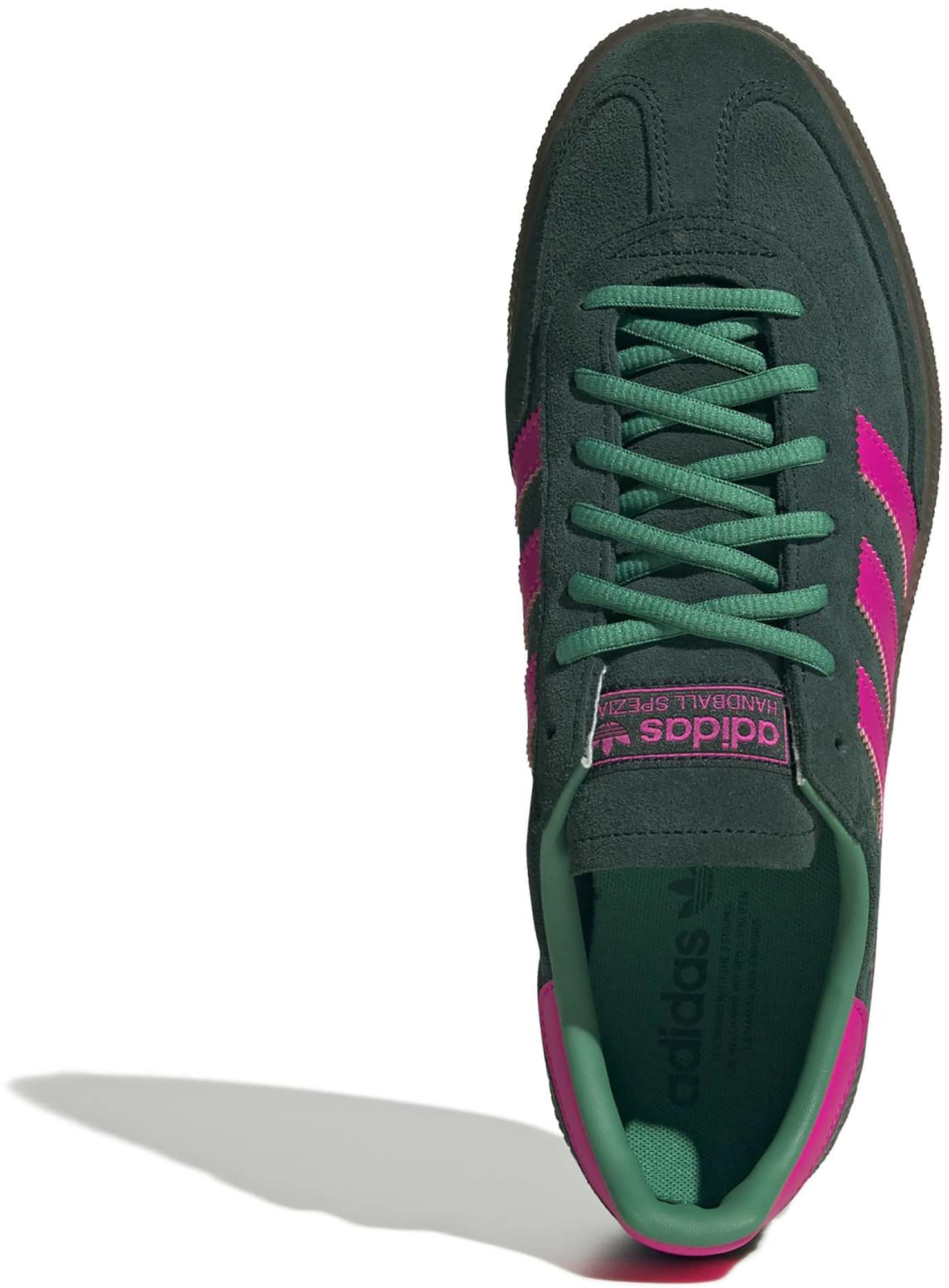 adidas Men's Handball Spezial Shoes - Aurora Ivy/Shock Pink/Gum - View 3