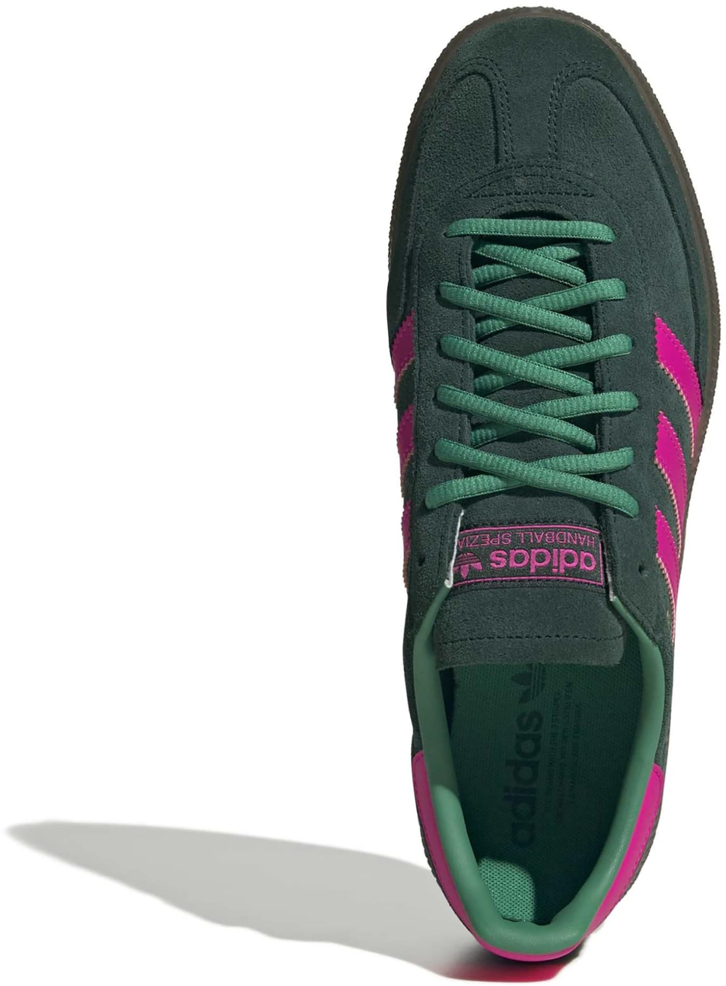 adidas Men's Handball Spezial Shoes - Aurora Ivy/Shock Pink/Gum - View 3