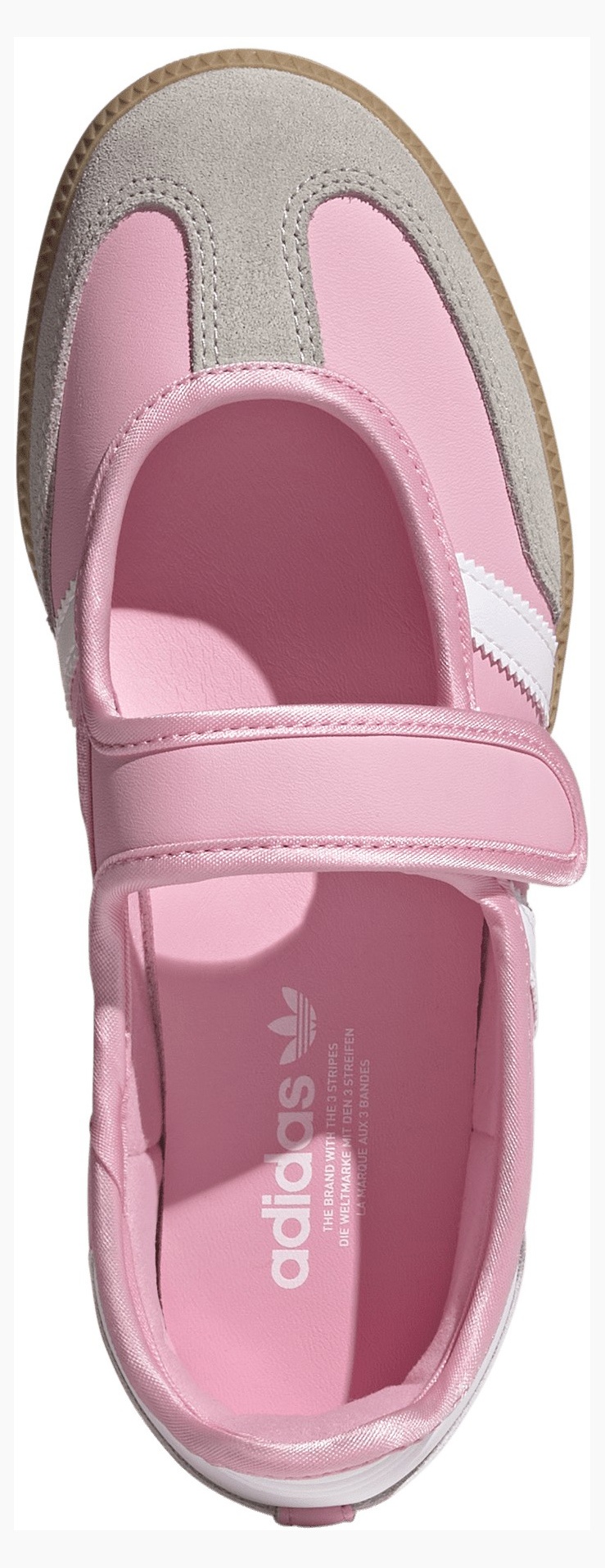 adidas Kids' Grade School Samba Jane Shoes - Light Pink/Ftwr White/Gum 3 - View 2