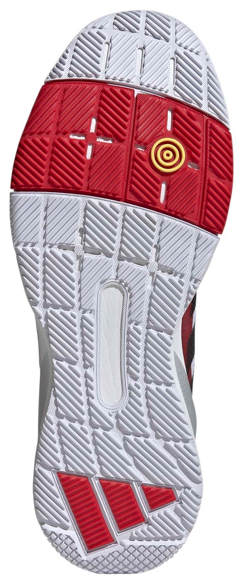 adidas Men's Crazyquick Padel Shoes - White/Black/Red - View 3