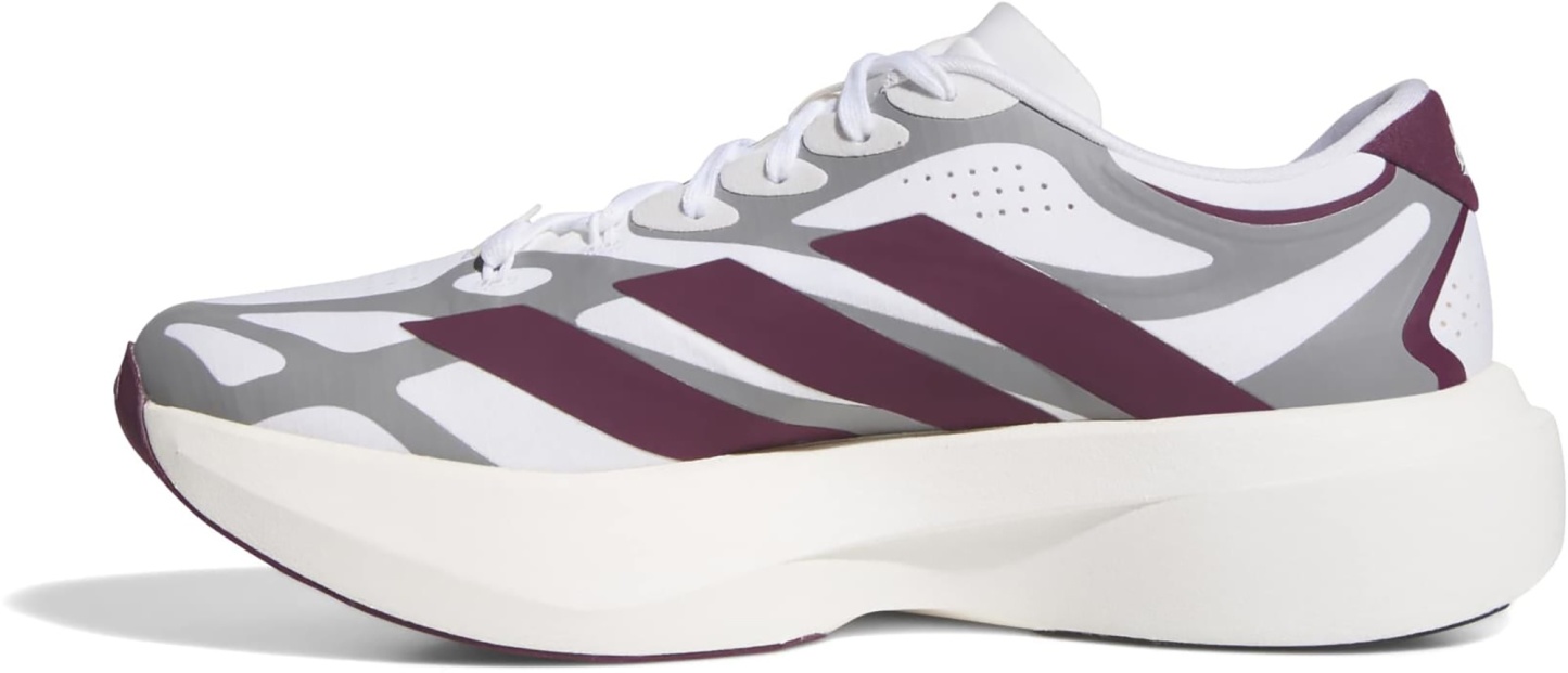 adidas Men's Adizero EVO SL EXO Mississipi State Running Shoes - Ftwr White/Core Black/Team Maroon - View 5
