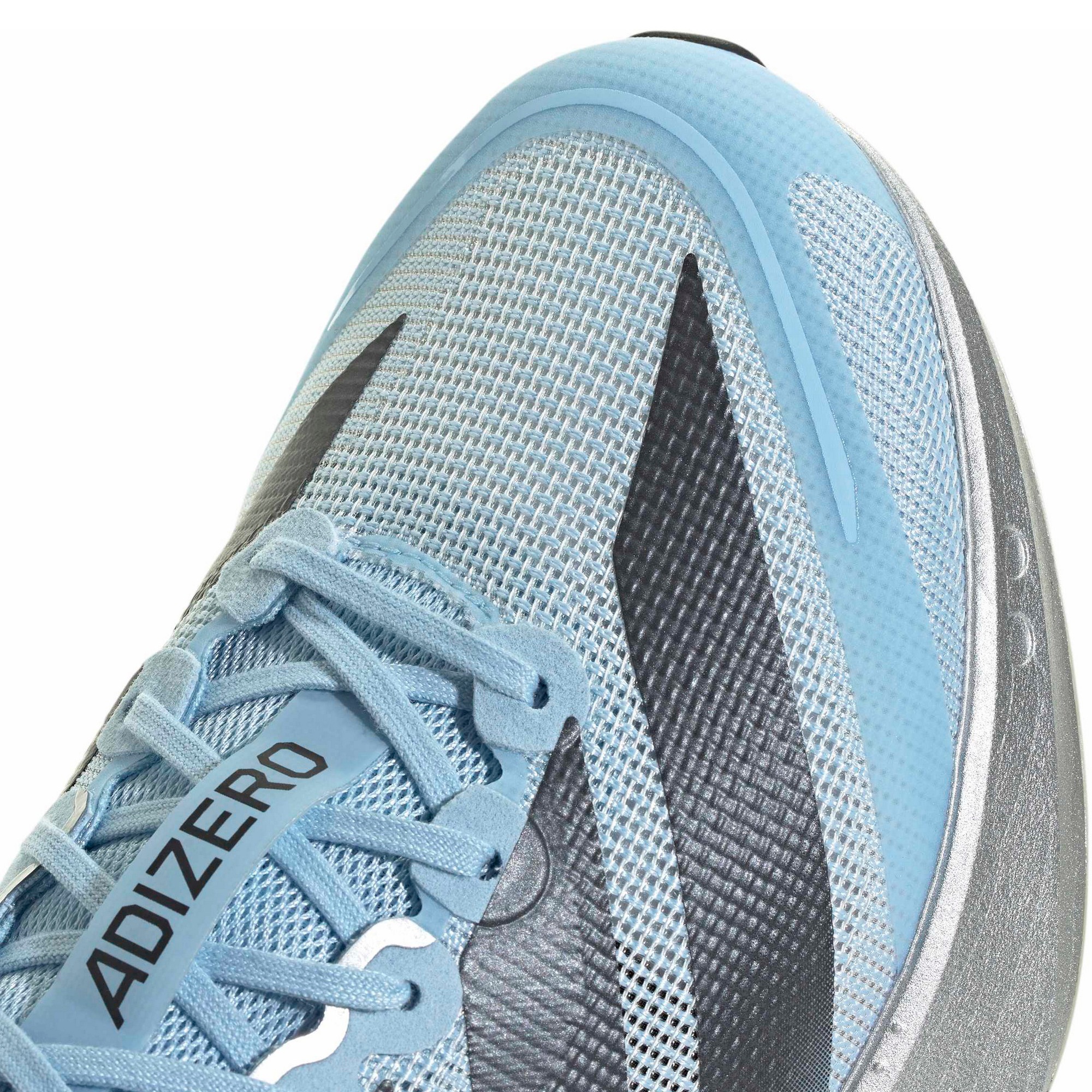 adidas Men's Adizero Boston 13 Running Shoes - Clear Sky/Carbon/Silver Mtllc - View 8