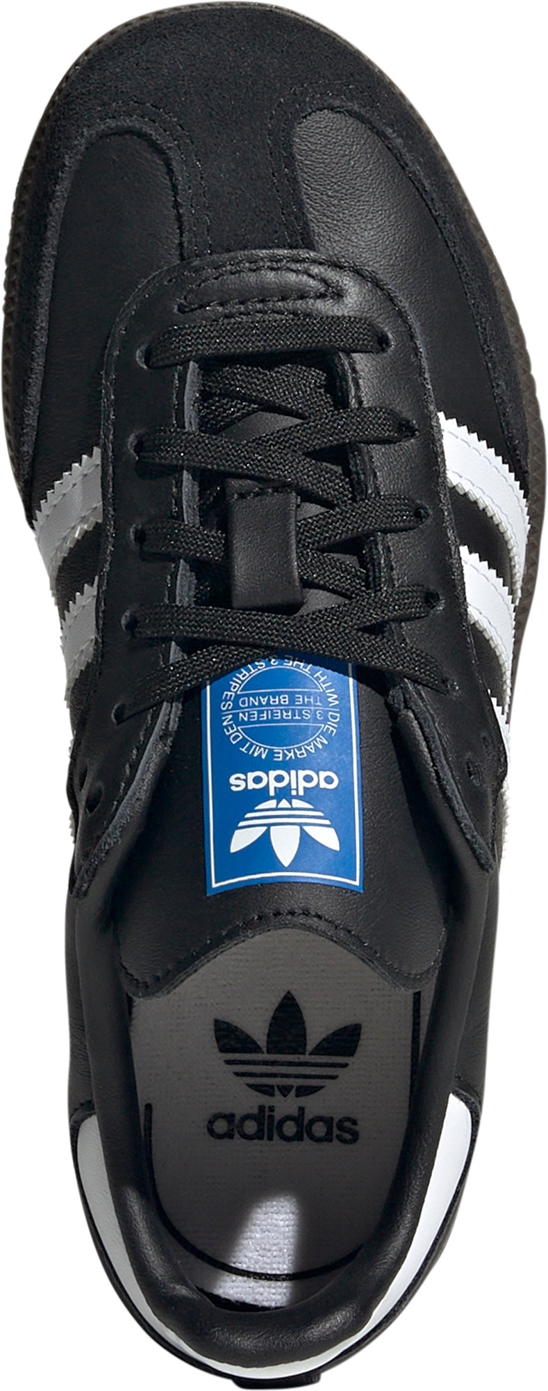 adidas Kids' Preschool Samba OG Shoes - Black/White/Gum - View 2