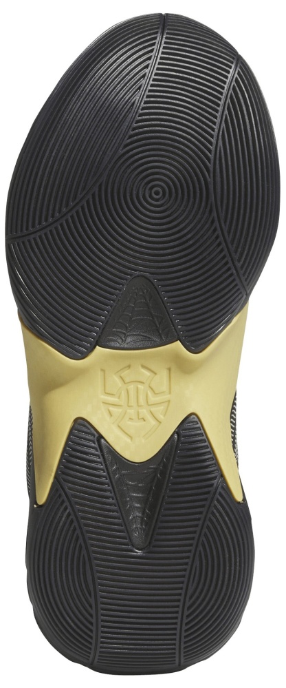 adidas Kids' Grade School D.O.N. Issue #7 'Best of adidas' Basketball Shoes - Black/Gold Metallic - View 3