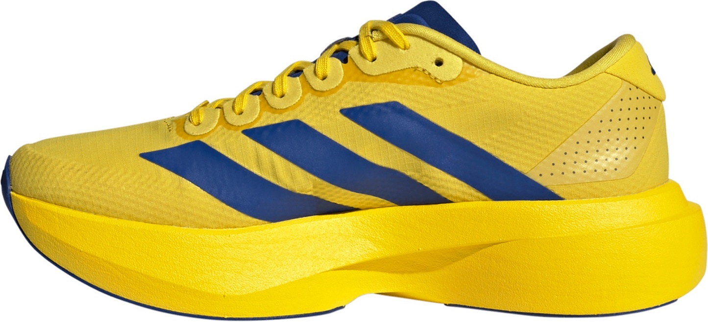 adidas Women's Adizero EVO SL Running Shoes - Yellow/Team Royal Blue/Iron Metallic - View 4