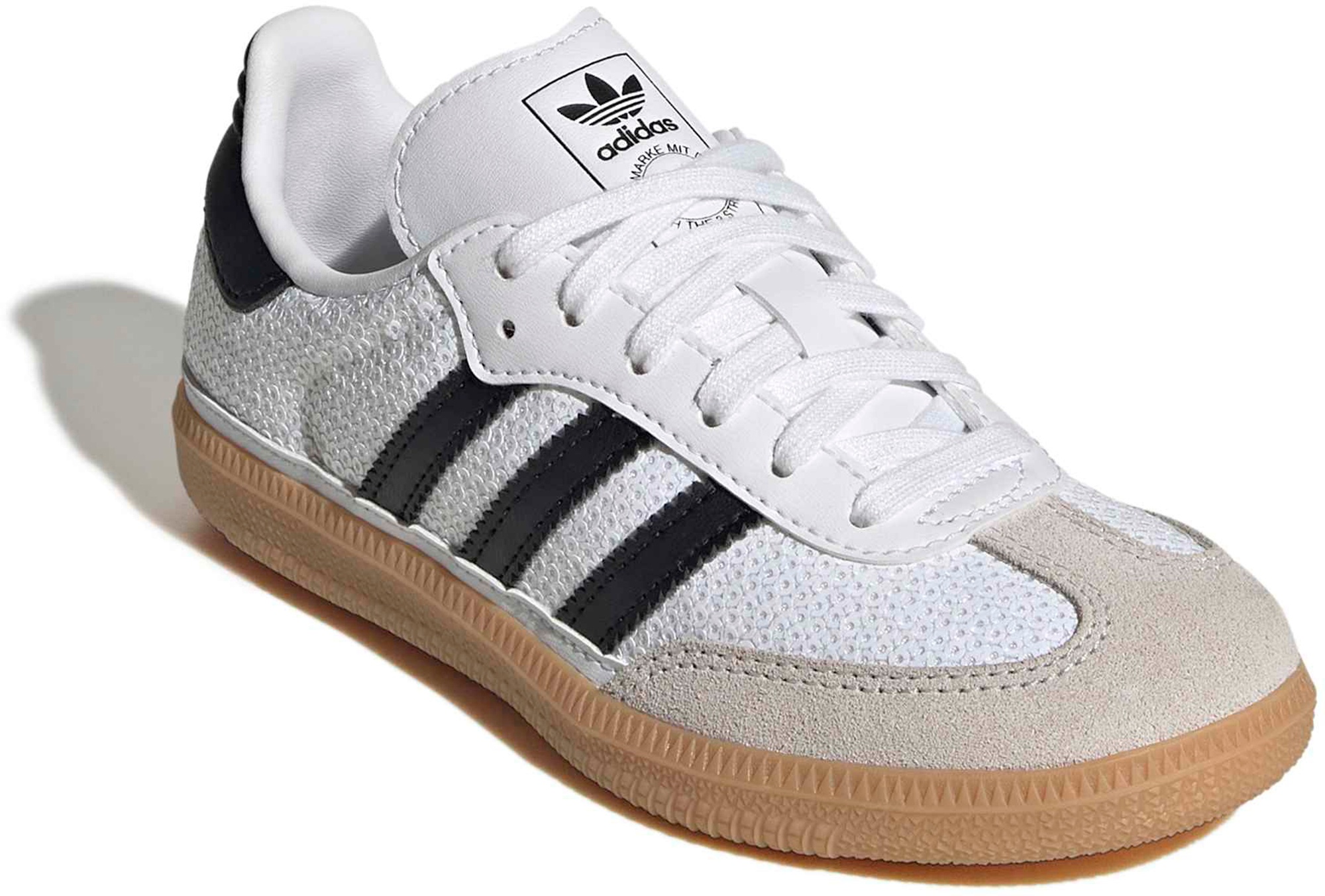 adidas Kids' Preschool Samba OG Shoes - White/Core Black/Grey One - View 8