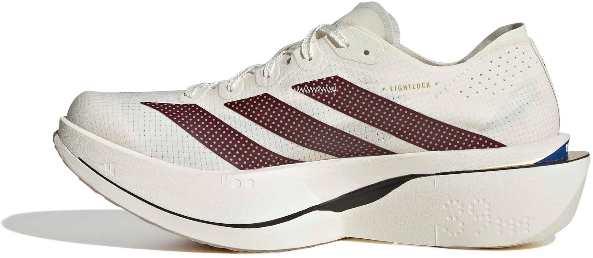 adidas Women's Adizero Adios Pro 5 Running Shoes - Off White/Shadow Red/Team Royal Blue - View 4