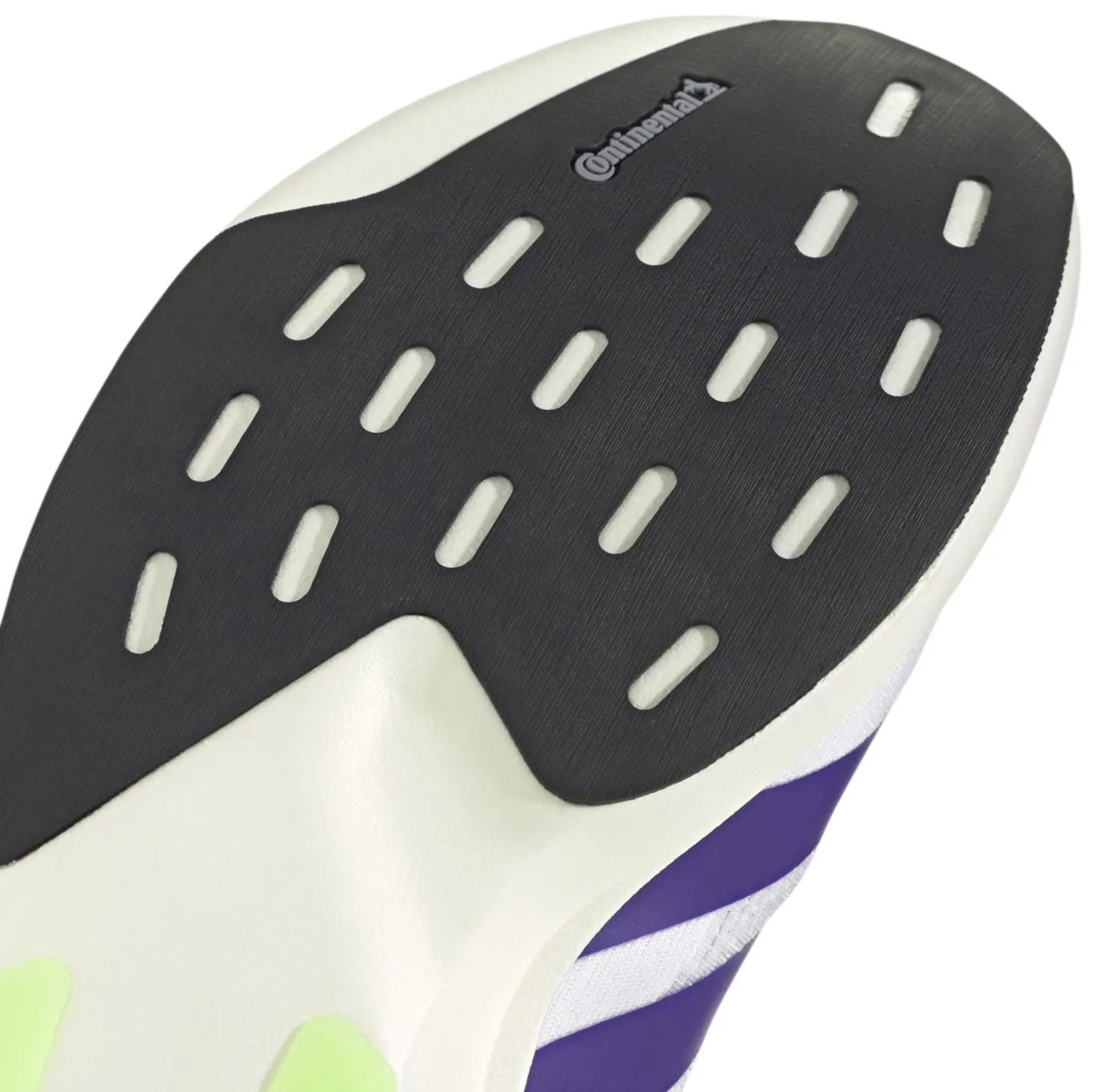 adidas Men's Adizero EVO SL Running Shoes - White/Purple/Lime - View 8