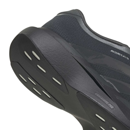 adidas Women's Adizero EVO SL Zip Running Shoes - Black/Grey/Silver - View 6