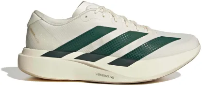 adidas Men's Adizero EVO SL Woven Running Shoes - White/Collegiate Green/Royal - View 1