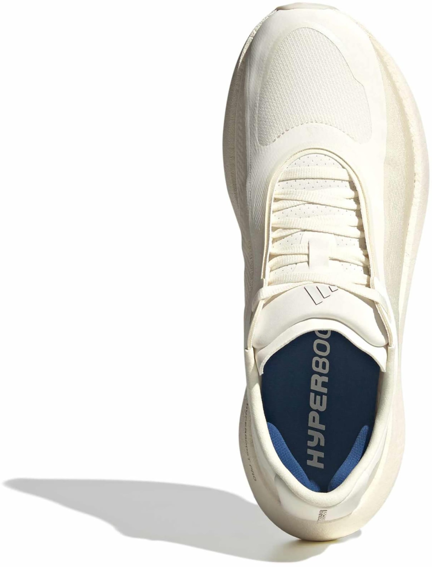 adidas Men's Hyperboost Edge Running Shoes - White/Pure Ruby/Gold Mtllc - View 3
