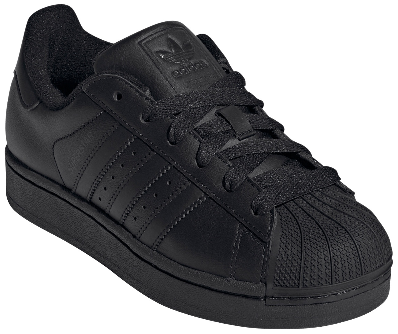 adidas Kids' Grade School Superstar II Shoes - Black - View 6