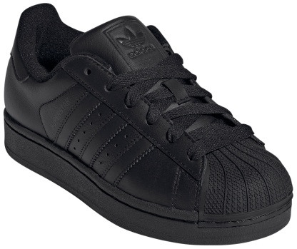 adidas Kids' Grade School Superstar II Shoes - Black - View 6