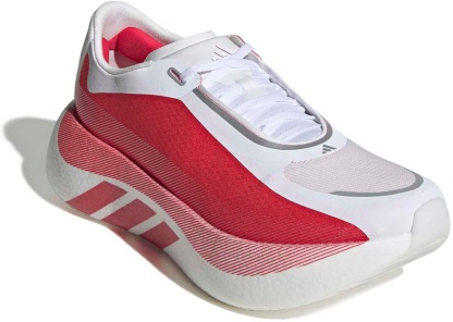 adidas Men's Hyperboost Edge Running Shoes - White/Ruby/Metallic - View 8