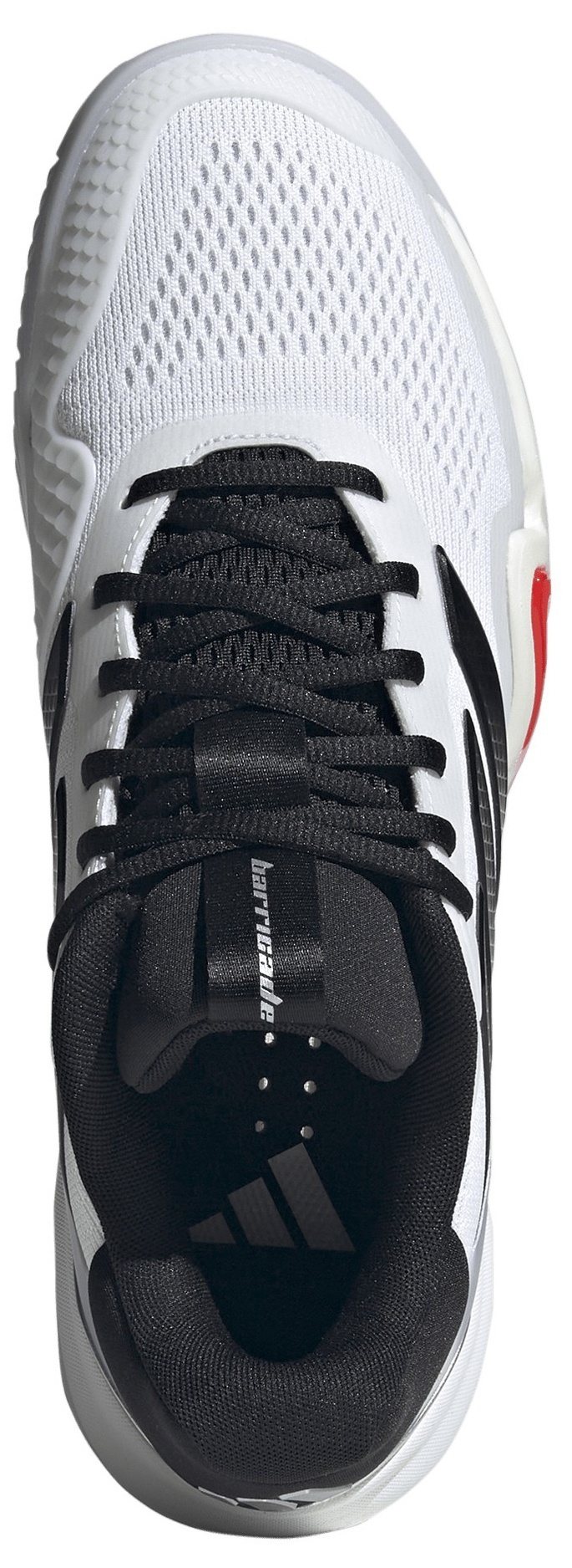 adidas Men's Barricade 14 Tennis Shoes - Ftwr White/Core Black/Lucid Red - View 2
