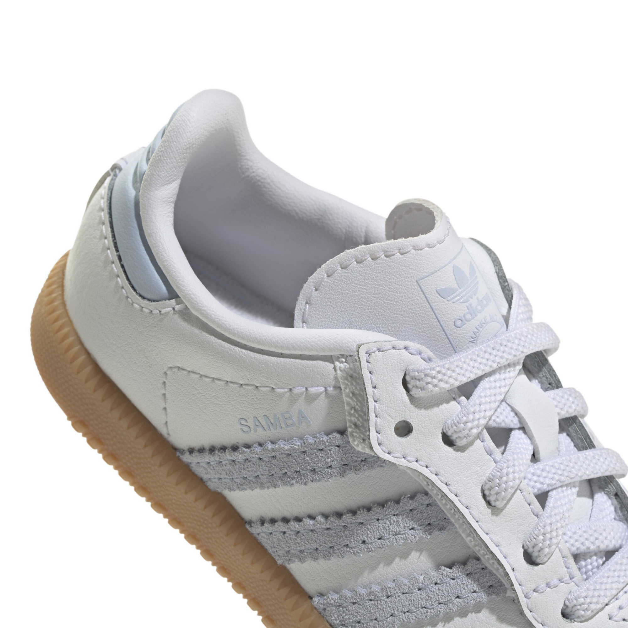 adidas Toddler Samba OG Shoes - White/Sky/Gum - View 7