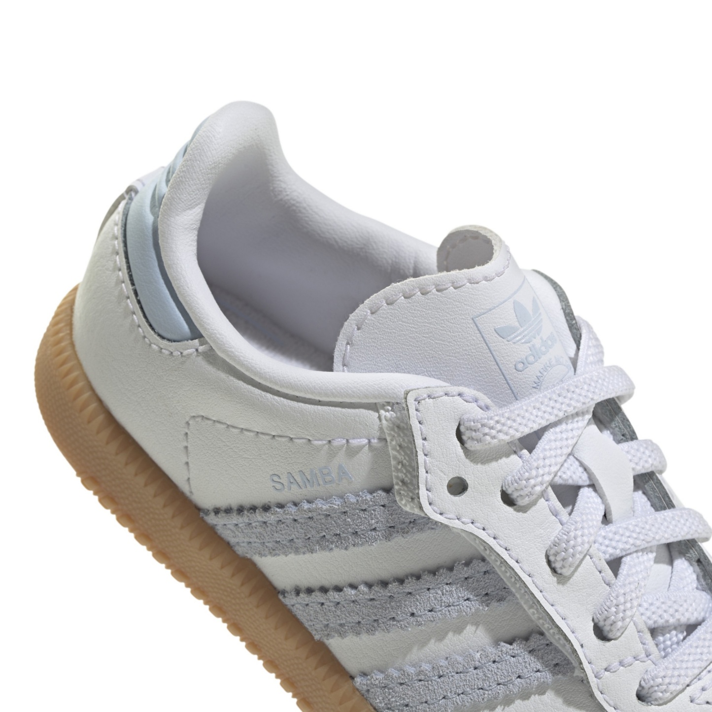 adidas Toddler Samba OG Shoes - White/Sky/Gum - View 7