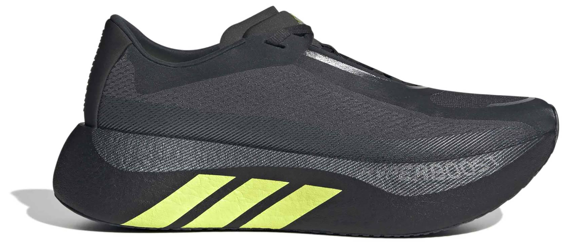 adidas Men's Hyperboost Edge Running Shoes - Carbon/Hi-res Yellow/Grey Five - View 1