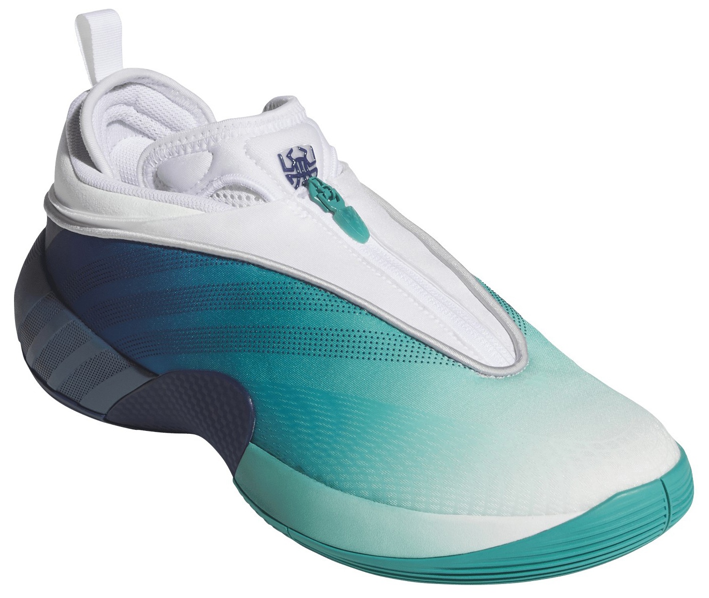 adidas D.O.N. Issue #7 'Pure Teal' Basketball Shoes - White/Blue/Green - View 5