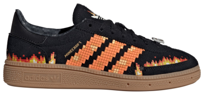 adidas Kids' Grade School Minecraft Handball Spezial Shoes - Black/White - View 1