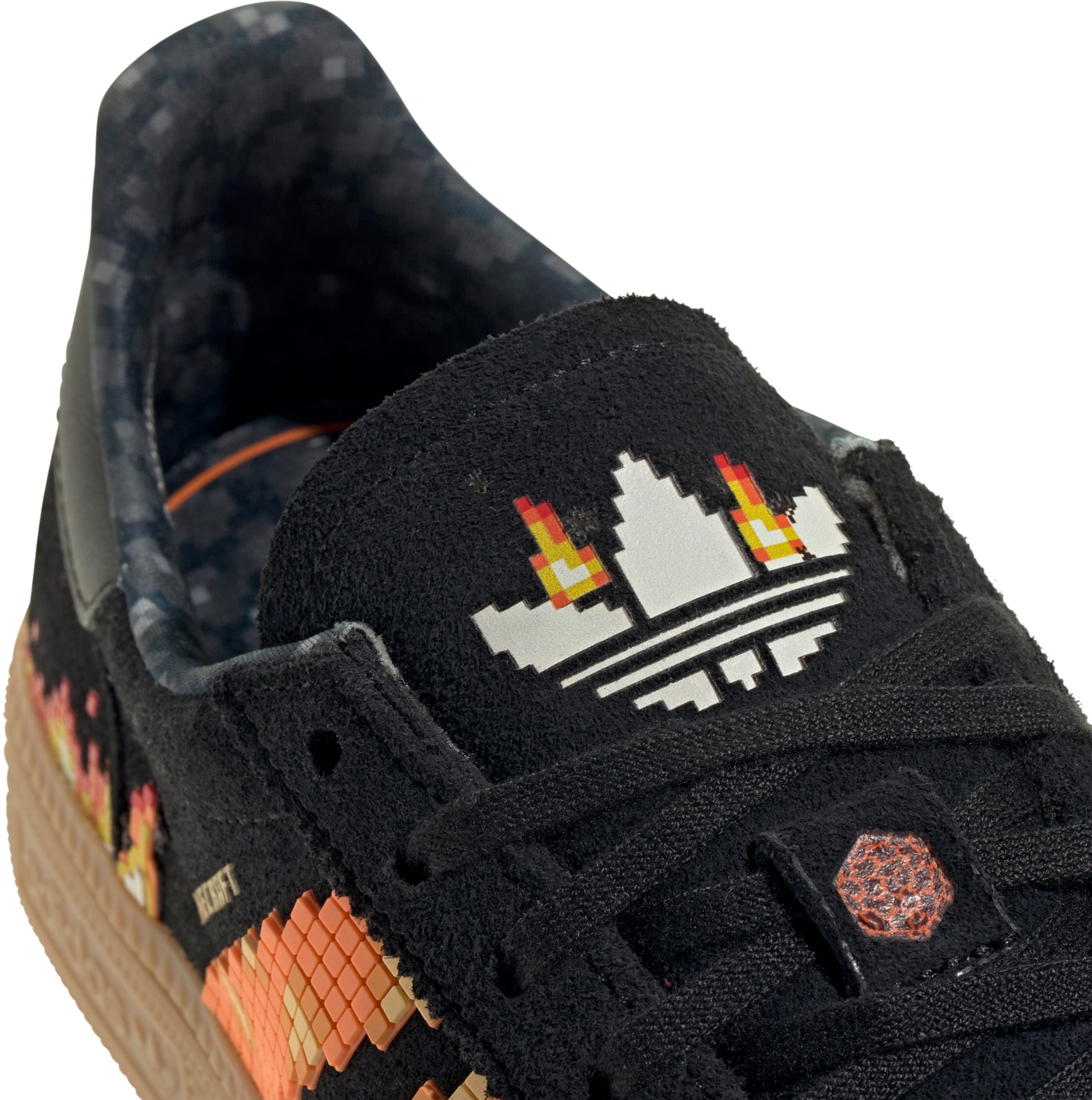 adidas Kids' Grade School Minecraft Handball Spezial Shoes - Black/White - View 8