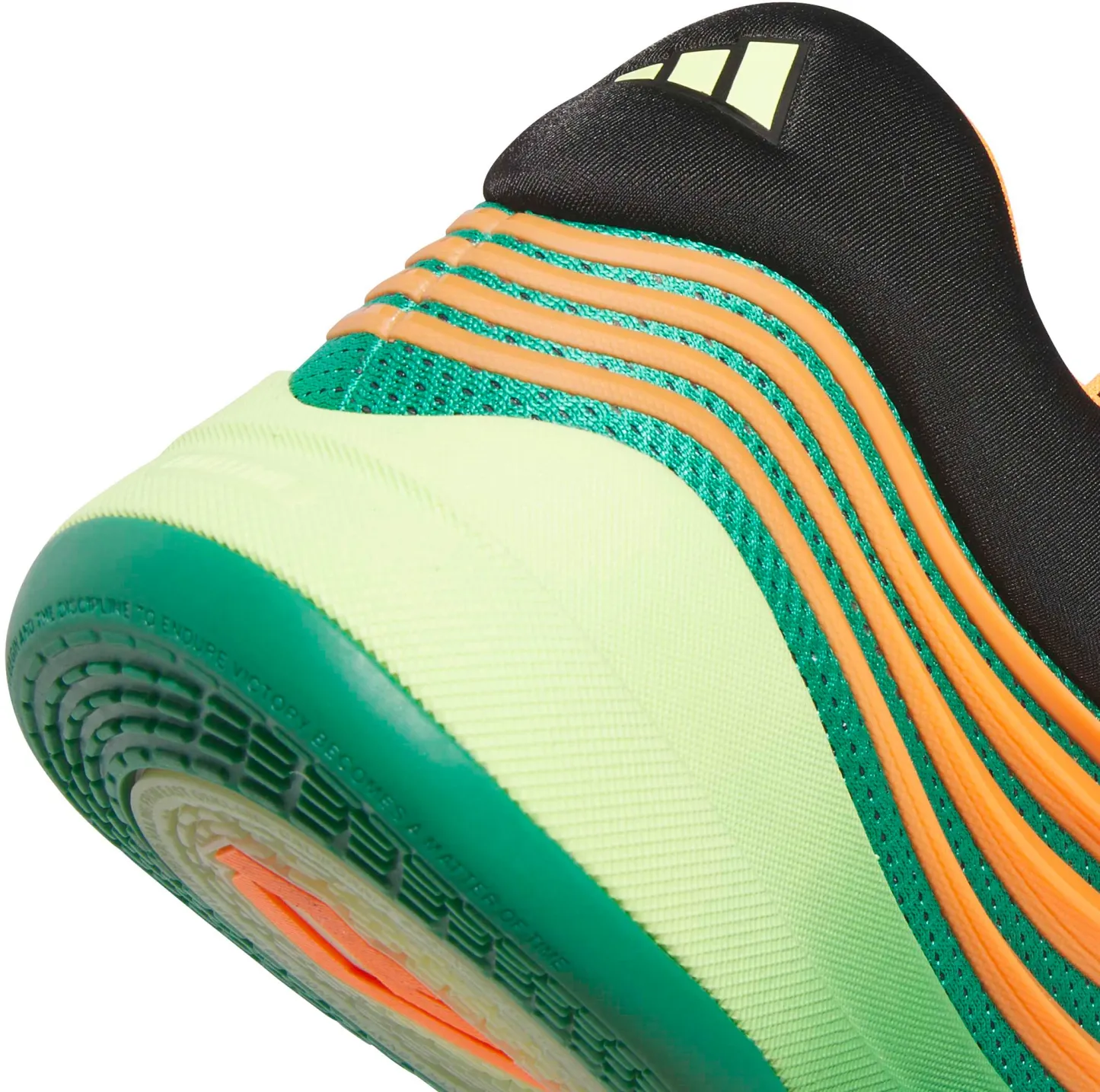 adidas Dame X 'Meet The Moment' Basketball Shoes - Court Green/Lucid Orange/Frozen Lemon - View 7