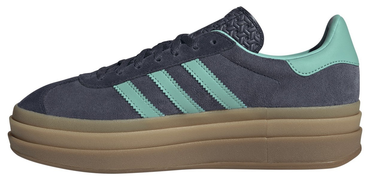 adidas Originals Women's Gazelle Bold Shoes - Navy/Mint - View 4