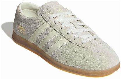 adidas Originals Women's Gazelle Lo Pro Shoes - Ivory/Off White/Gum 3 - View 5