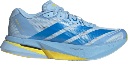 adidas Women's Adizero Boston 13 Running Shoes - Blue/Yellow - View 1