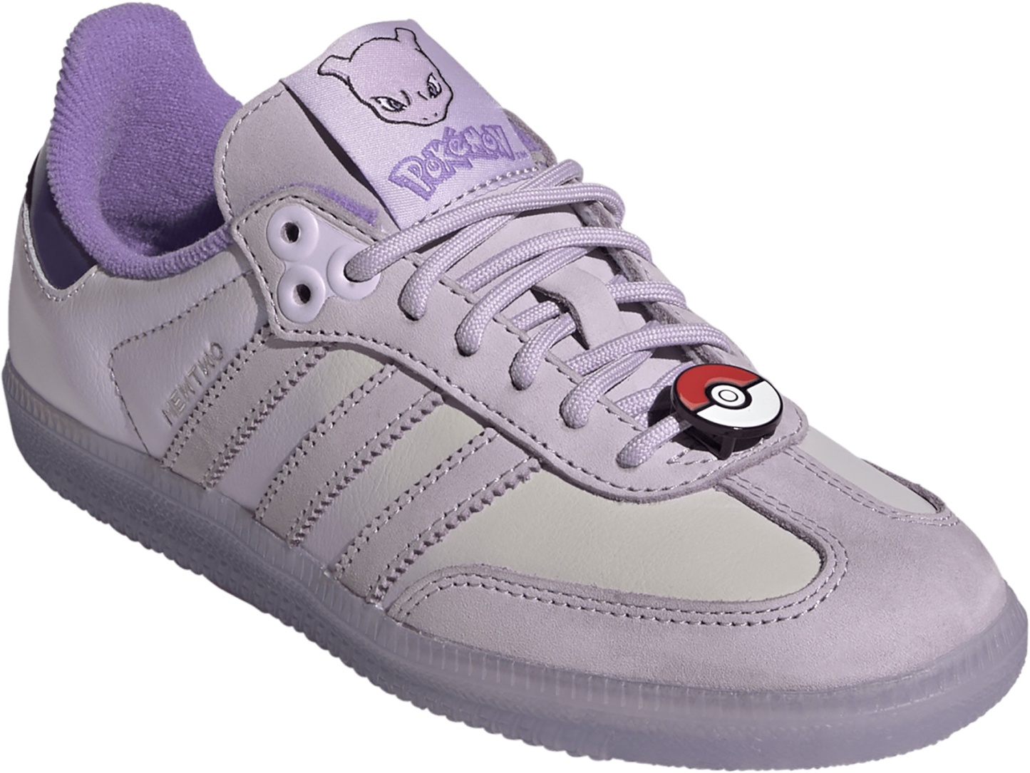 adidas Kids' Grade School Samba OG Shoes - Ice Lavender/Ice Lavender/Violet Fusion - View 6