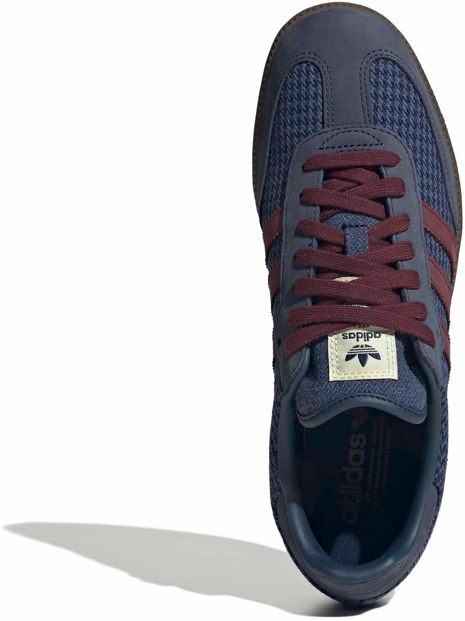 adidas Samba OG Shoes - Hndstooth Indg/Maroon - View 2