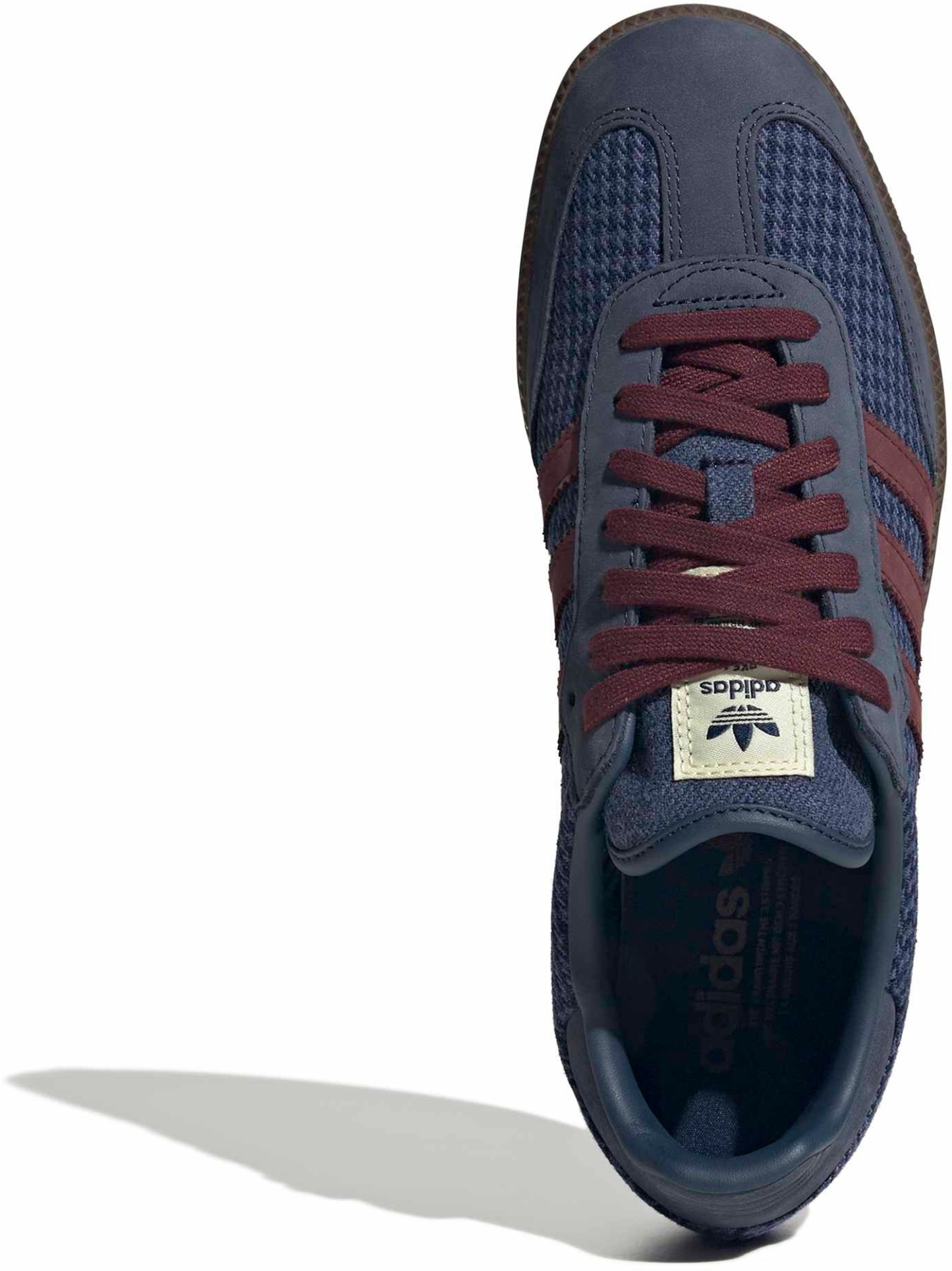 adidas Samba OG Shoes - Hndstooth Indg/Maroon - View 2